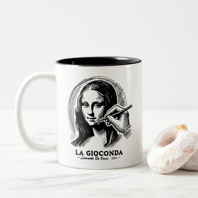Gioconda Two-Tone Coffee Mug (With Donut)