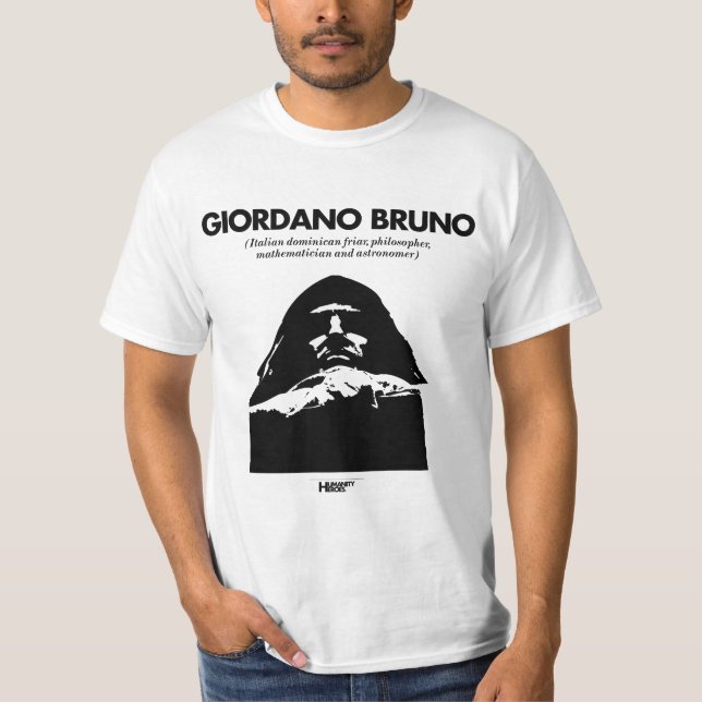 Giordano Bruno white  T-shirt (Front)