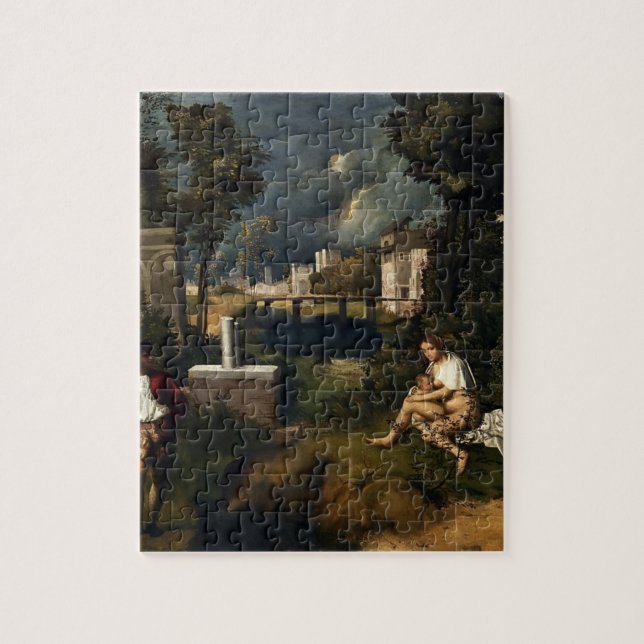 Giorgione- The Tempest Jigsaw Puzzle (Vertical)