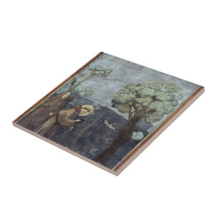 Giotto: St. Francis Preaching to the Birds Ceramic Tile