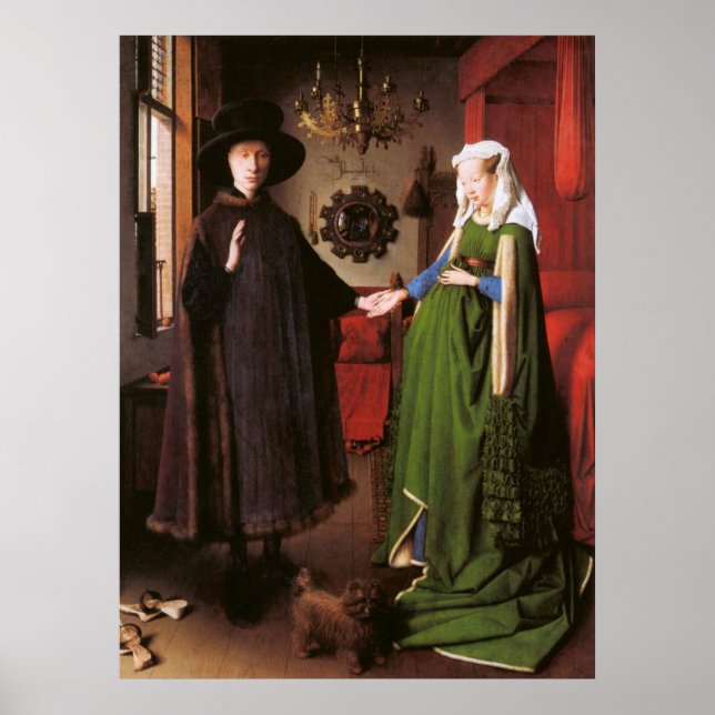 Giovanni Arnolfini and his Wife Poster (Front)