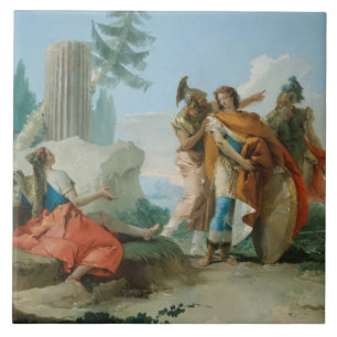 Giovanni Battista Tiepolo - Armida Abandoned Ceramic Tile