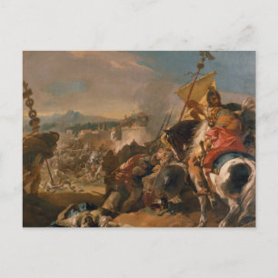 Giovanni Battista Tiepolo -The Capture of Carthage Postcard