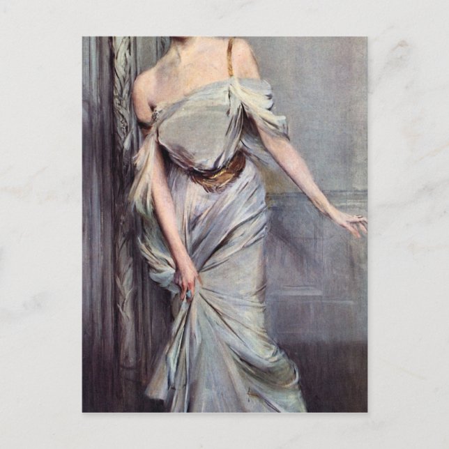 Giovanni Boldini - Mrs Charles Max Postcard (Front)