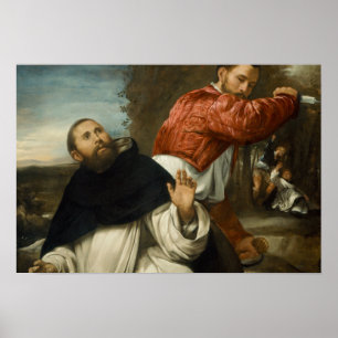 Giovanni Girolamo Savoldo - The Death of St. Peter Poster