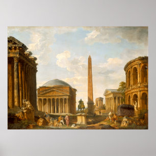 Giovanni Paolo Panini The Pantheon and Other Monum Poster
