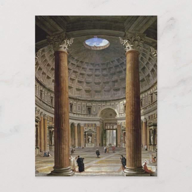 Giovanni Paolo Panini - The Pantheon, Rome Postcard (Front)