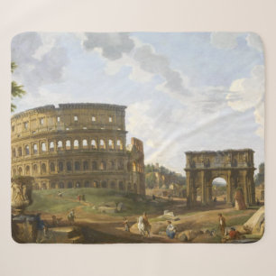 Giovanni Paolo Panini View of the Colosseum Sherpa Blanket