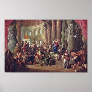 Giovanni Paolo Pannini - Jesus sells merchants Poster