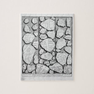 Giovanni Piranesi-Map of ancient Rome&Forma Urbis Jigsaw Puzzle