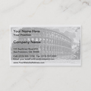 Giovanni Piranesi- View of Flavian Amphitheatre Business Card