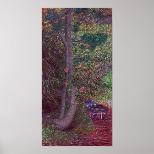 Giovanni Segantini Pine Tree Poster (Front)