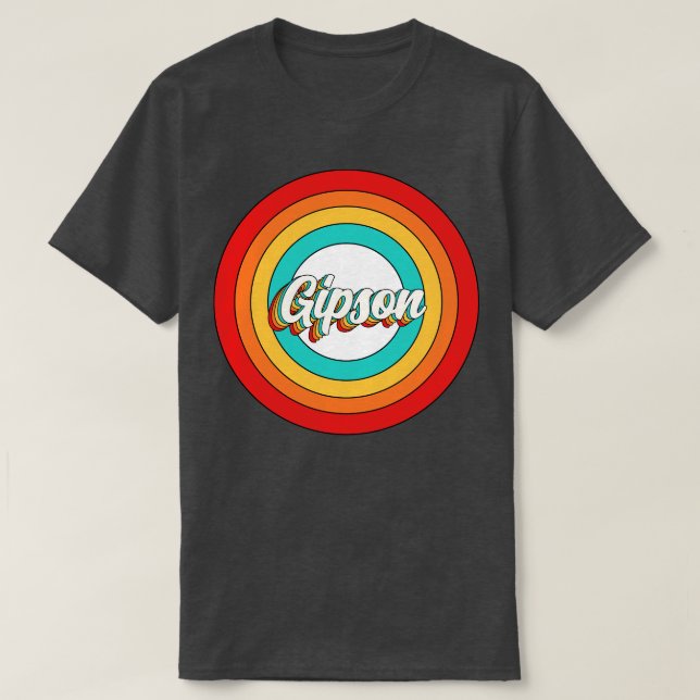 Gipson Name Shirt Vintage Gipson Circle (Design Front)
