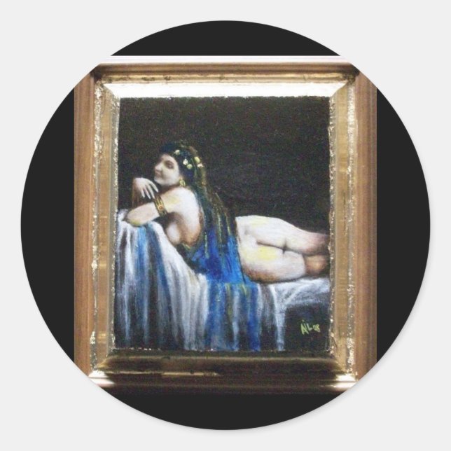 GIPSY BLUE CLASSIC ROUND STICKER (Front)