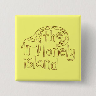 Giraffe 15 Cm Square Badge