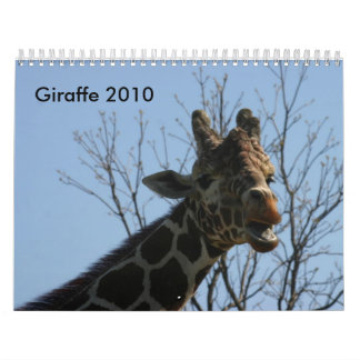 Giraffe 2010 calendar