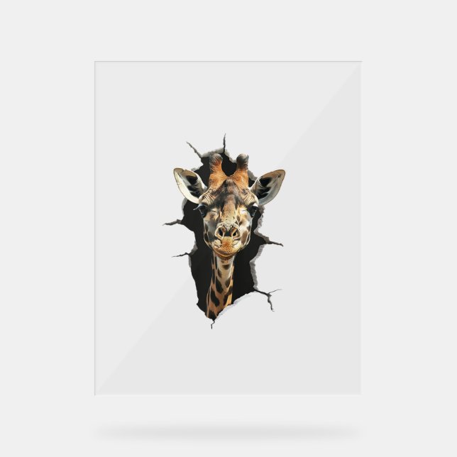 Giraffe _7 acrylic sign (Front)