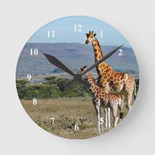 Giraffe 9 Clock