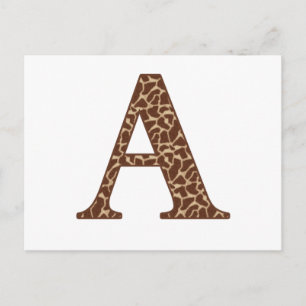 Giraffe A Postcard