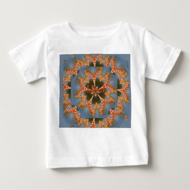 Giraffe Abstract Art Print Baby T-Shirt (Front)
