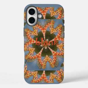 Giraffe Abstract Art Print iPhone 16 Plus Case