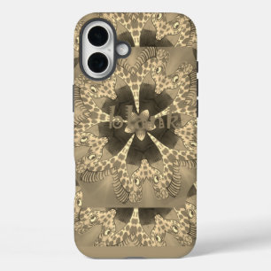 Giraffe Abstract Art Print iPhone 16 Plus Case