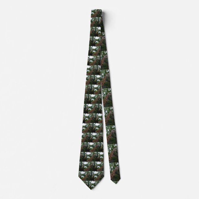 Giraffe_Adventure_Mens_Silk_Tie. Tie (Front)