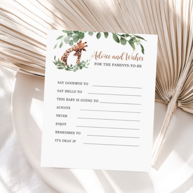 Giraffe Advice and Wishes for the parents to be (Creator Uploaded)