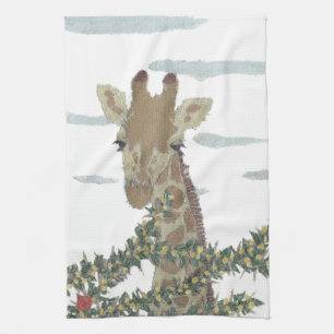 Giraffe, Africa, Animal, Wildlife Tea Towel