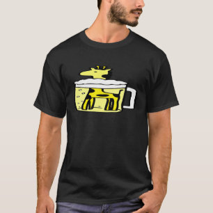 Giraffe And Beer Novelty Graphic Loved Tee
