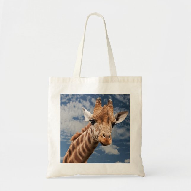 Giraffe and Blue Sky Tote Bag (Front)