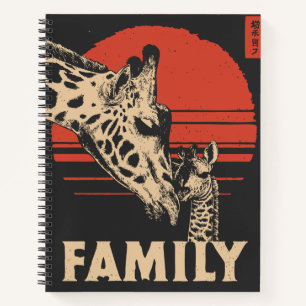 Giraffe and Calf – Tall Grace and Tender Safari Notebook