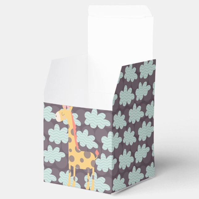Giraffe and Clouds Favour Box (Opened)