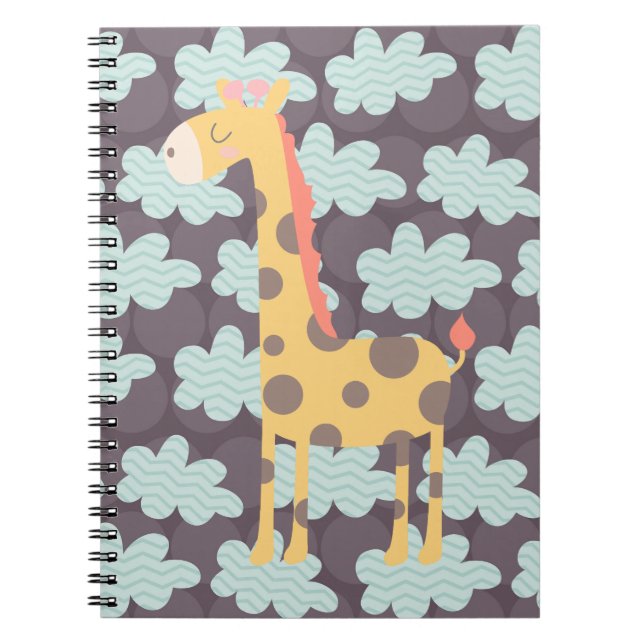 Giraffe and Clouds Notebook (Front)