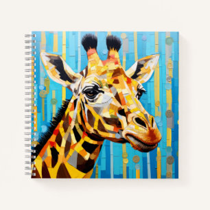 Giraffe Animal Art Decor Paint Mosaic Notebook