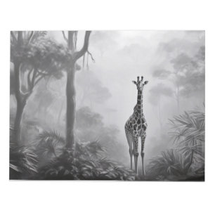 Giraffe Animal Discovery Wild Nature Ink Sketch  Notepad