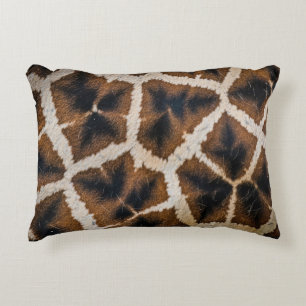 giraffe animal fur skin texture wild leather patte decorative cushion