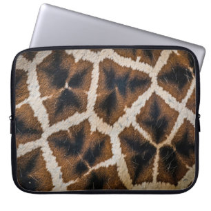 giraffe animal fur skin texture wild leather patte laptop sleeve