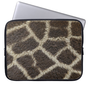 giraffe animal fur skin texture wild leather patte laptop sleeve