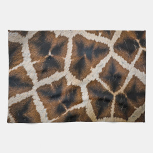 giraffe animal fur skin texture wild leather patte tea towel