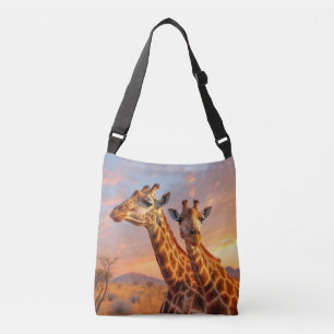 Giraffe Animal Nature Majestic Wild Crossbody Bag