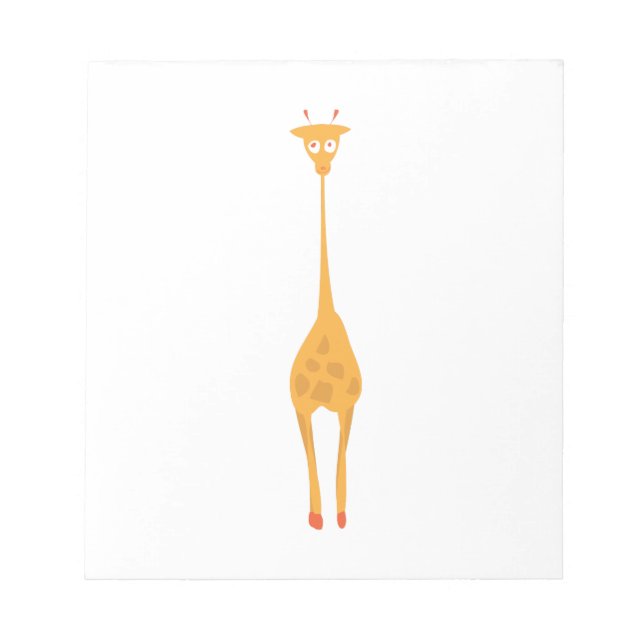 Giraffe Animal Notepad (Front)