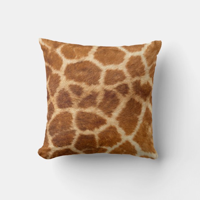 Giraffe Animal Print Decorator Cushion (Front)