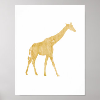Giraffe, Animal, Safari style, Boy's room poster