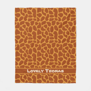 Giraffe Animal Skin Fleece Blanket