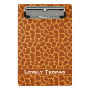 Giraffe Animal Skin Mini Clipboard