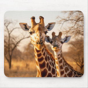 Giraffe Animal Wild Beauty Freedom Wilderness Art Mouse Pad