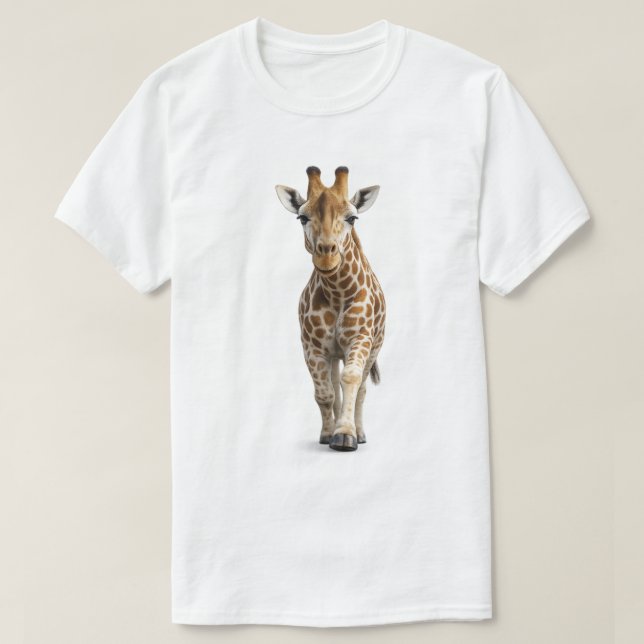 Giraffe Approaching T-Shirt (Design Front)