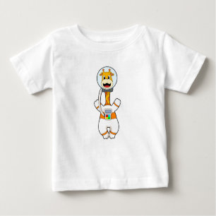 Giraffe as Astronaut in Costume Baby T-Shirt
