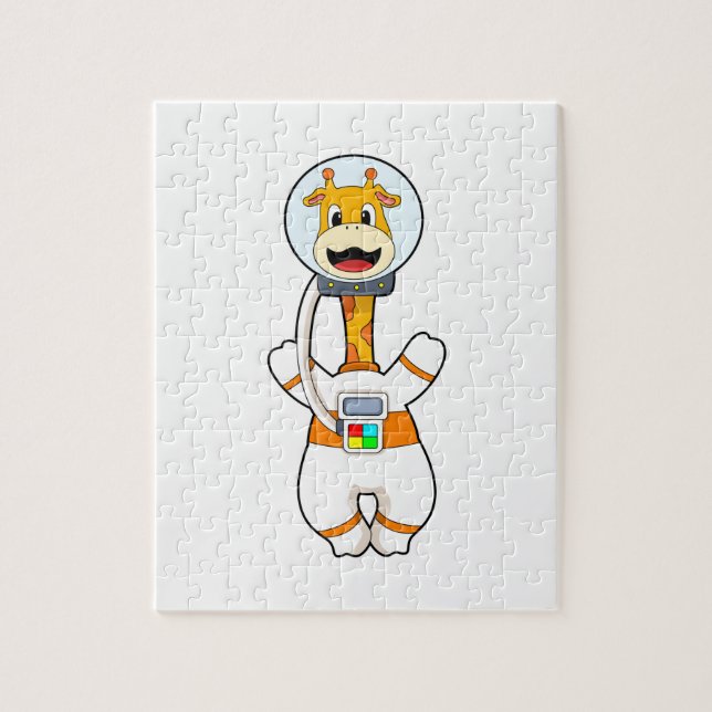 Giraffe as Astronaut in Costume Jigsaw Puzzle (Vertical)